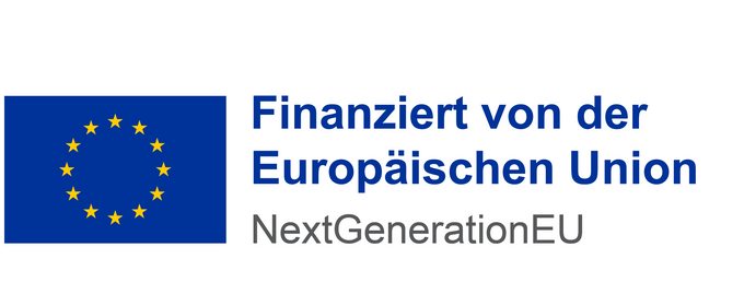 Logo Finanziert von der Europäischen Union, Next Generation EU
